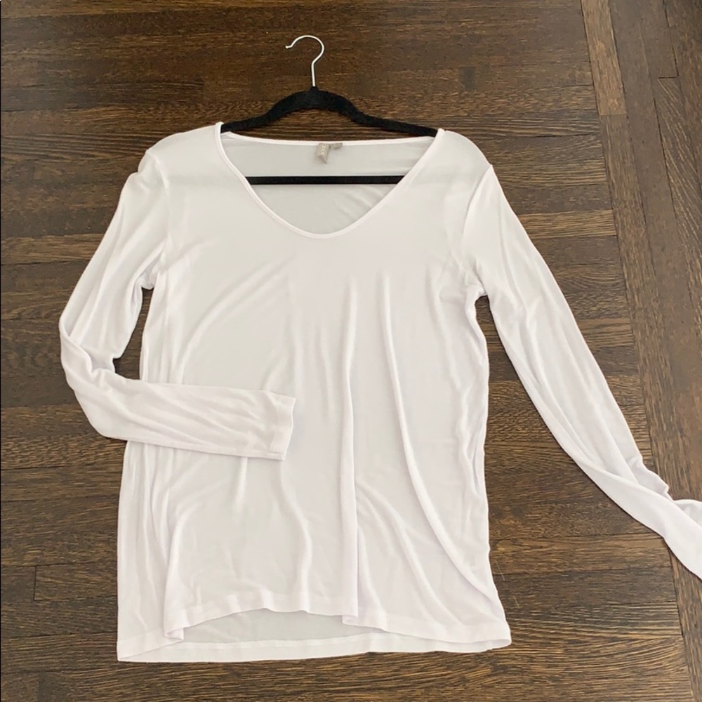 ASOS brand semi sheer long sleeve shirt